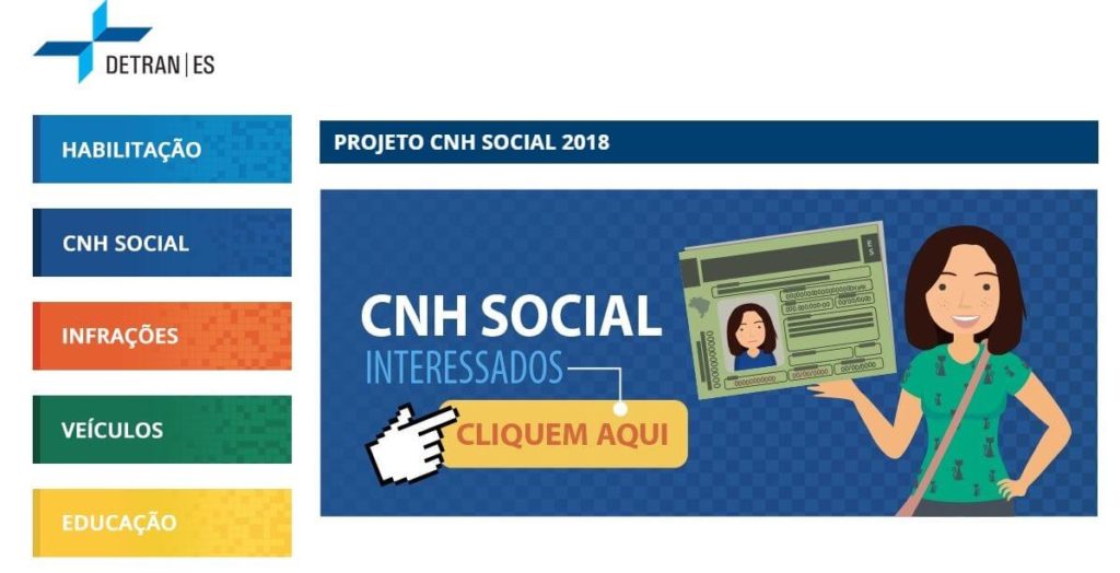 CNH SOCIAL ES 2024 → Inscrições, Documentos, DETRAN ES